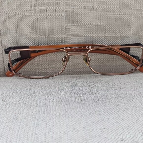 Ray-Ban Youth Eyeglasses Frame Titanium Brown Tone Glasses 47[]15 125 - Picture 5 of 11